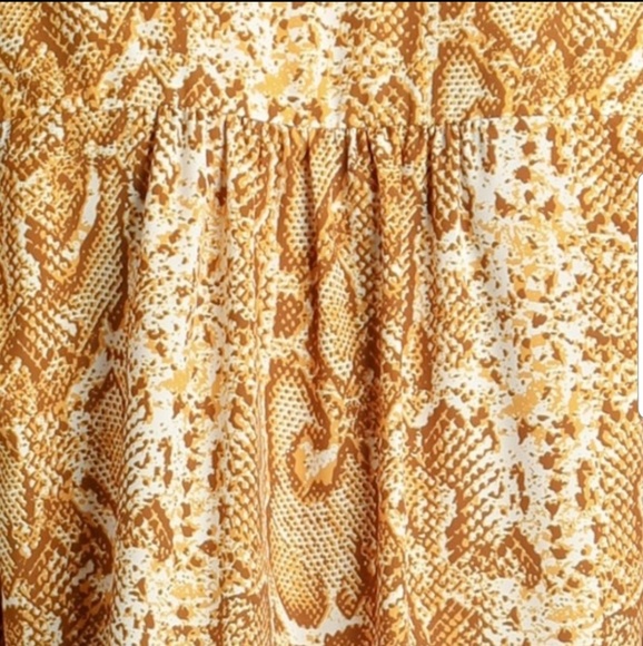 ANTHROPOLOGIE TOP SNAKE ANIMAL PRINT V-NECK BLOUSE - Picture 5 of 6